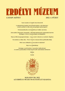 Erdélyi Múzeum lapszámok