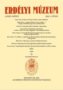 Erdélyi Múzeum lapszámok