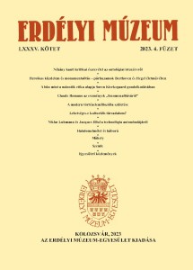 Erdélyi Múzeum lapszámok