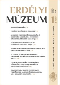 Erdélyi Múzeum lapszámok