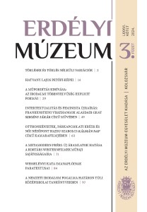 Erdélyi Múzeum lapszámok