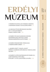 Erdélyi Múzeum lapszámok