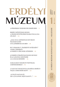 Erdélyi Múzeum lapszámok