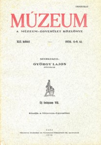 Erdélyi Múzeum lapszámok