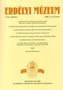 Erdélyi Múzeum lapszámok