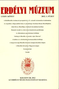 Erdélyi Múzeum lapszámok
