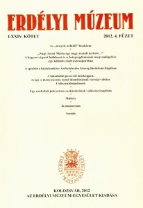 Erdélyi Múzeum lapszámok