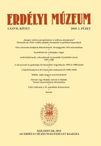 Erdélyi Múzeum lapszámok