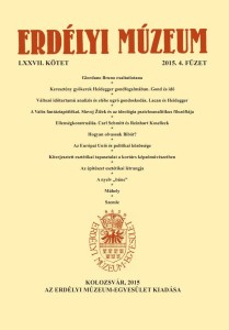 Erdélyi Múzeum lapszámok