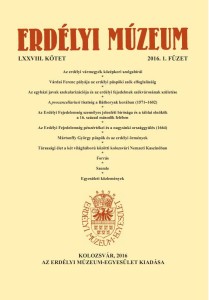 Erdélyi Múzeum lapszámok
