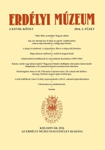 Erdélyi Múzeum lapszámok