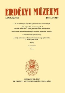 Erdélyi Múzeum lapszámok