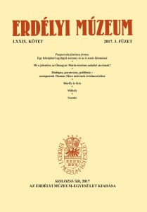 Erdélyi Múzeum lapszámok
