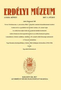 Erdélyi Múzeum lapszámok