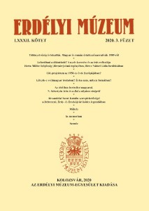 Erdélyi Múzeum lapszámok