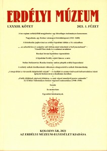 Erdélyi Múzeum lapszámok