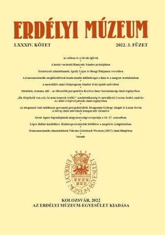 Erdélyi Múzeum lapszámok