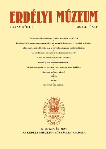 Erdélyi Múzeum lapszámok