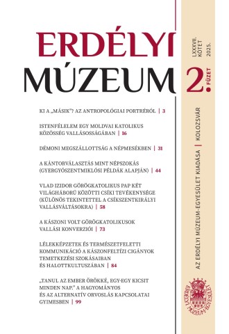 Erdélyi Múzeum lapszámok