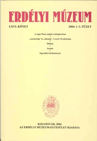 Erdélyi Múzeum lapszámok