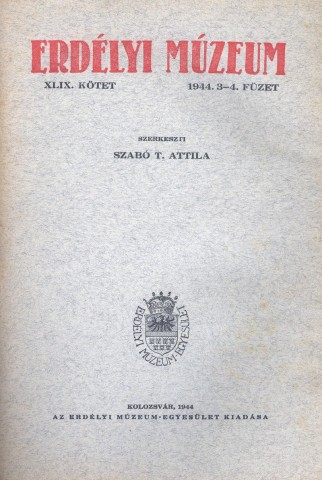 Erdélyi Múzeum lapszámok