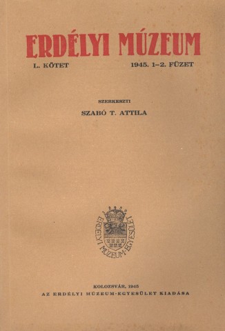 Erdélyi Múzeum lapszámok