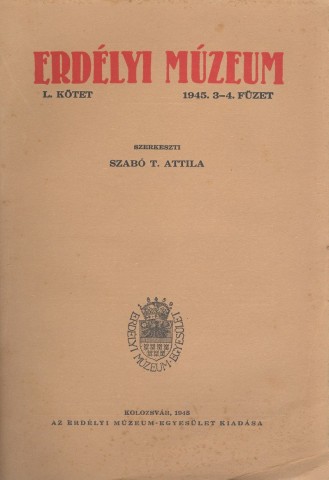 Erdélyi Múzeum lapszámok