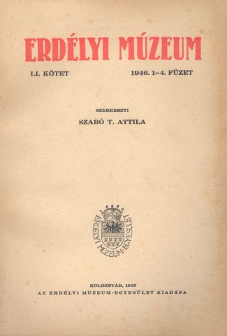 Erdélyi Múzeum lapszámok