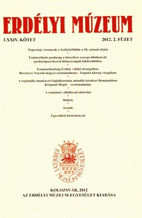 Erdélyi Múzeum lapszámok