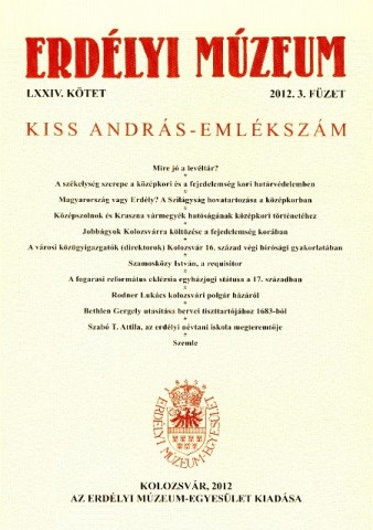 Erdélyi Múzeum lapszámok