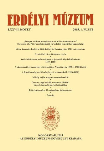 Erdélyi Múzeum lapszámok