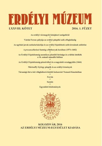 Erdélyi Múzeum lapszámok