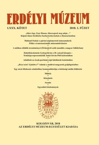 Erdélyi Múzeum lapszámok
