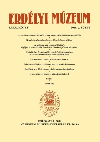 Erdélyi Múzeum lapszámok