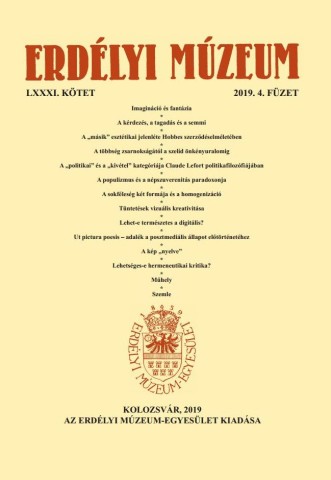 Erdélyi Múzeum lapszámok